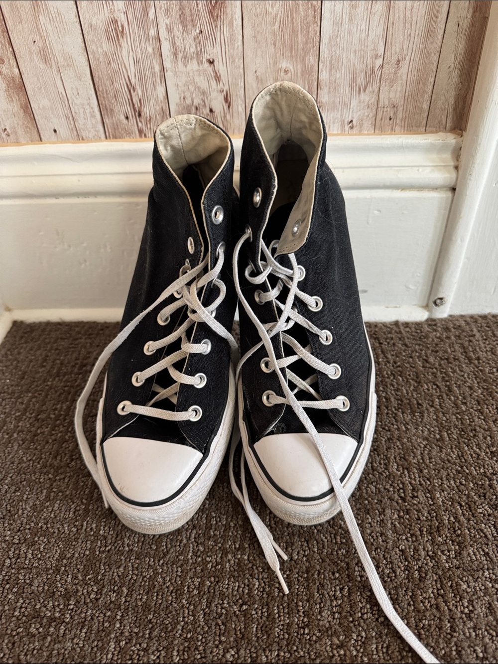 Converse Black and White High-Top Sneakers